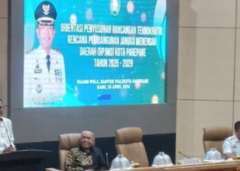 Sekda Parepare Buka Orientasi Penyusunan Rancangan Teknokratik RPJMD 2025-2029