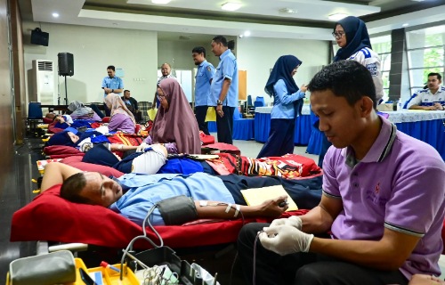 Dukung Kesehatan, Perumda Air Minum Kota Makassar Gelar Donor Darah Dukung Kesehatan, Perumda Air Minum Kota Makassar Gelar Donor Darah