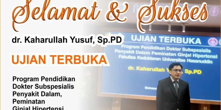 dr. Kaharullah Yusuf Ujian Terbuka di UNHAS, RSUD Andi Makkasau Ucapkan Selamat dr. Kaharullah Yusuf Ujian Terbuka di UNHAS, RSUD Andi Makkasau Ucapkan Selamat