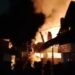 Tiga rumah terbakar di Jl Garuda, Pinrang, Sabtu (13/4/024) pukul 01.50 dinihari