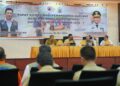 Rapat Koordinasi Penanganan Darurat Bencana di Wilayah Provinsi Sulawesi Selatan Tahun 2024, di Ruang Pola Kantor Gubernur Sulsel, Senin, (6/5/2024)