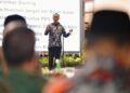 Penjabat Gubernur Sulsel, Prof Zudan Arif Fakrullah, menyampaikan pesan penting dari Presiden RI Joko Widodo, Senin, (20/5/2024). (Foto: Humas Pemprov Sulsel)