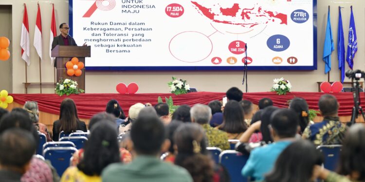 Penjabat Gubernur Sulawesi Selatan Hadiri 74 Tahun PGI