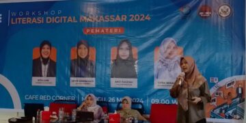 Dosen Fakultas Dakwah dan Komunikasi  UIN Alauddin Makassar, Andi Fauziah Astrid,S.Sos,M.Si menjadi salah satu pemateri dalam Workshop Literasi Digital Makassar 2024 di  Kafe Red Corner, Ahad (26/5/2024)