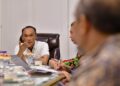 Tim Pengendalian Inflasi Daerah (TPID) Provinsi Sulawesi Selatan (Sulsel) menggelar rapat koordinasi dipimpin oleh Pj Gubernur Sulsel Zudan Arif Fakhrullah dan Pj Sekprov Andi Muhammad Arsjad, Sabtu, (25/5/2024). (Foto: Humas Pemprov Sulsel)