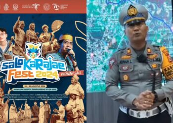Ini Alur Lalu Lintas Selama Festival Salo Karajae