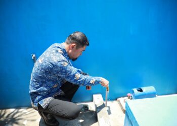 Pjs Wali Kota Makassar Arwin Azis Resmikan Sistem Penyediaan Air Minum di Pannampu Tallo