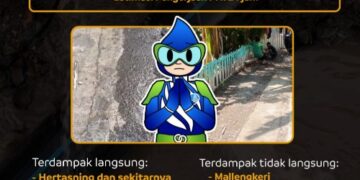 Pipa di Jalan Beringin, Gowa Bocor, Beberapa Wilayah di Makassar Terdampak