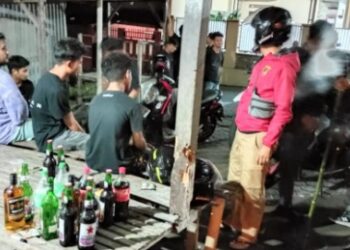 Pesta Miras, Puluhan Pemuda Digelandang ke Polsek Soreang