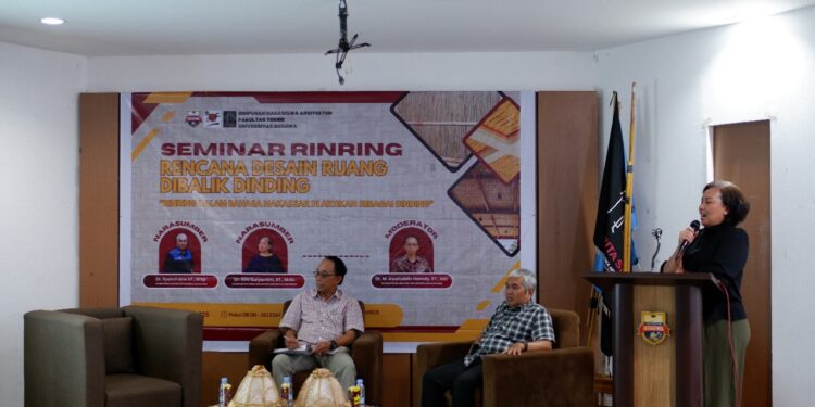 Seminar Rinring, Himpunan Mahasiswa Teknik Arsitektur Unibos Bahas tentang Desain Dinding