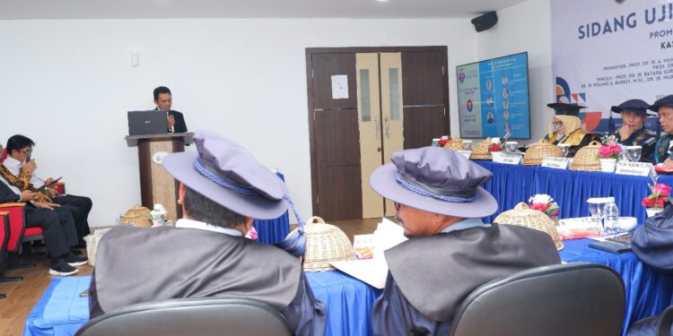 Sidang Ujian Promosi Doktor, Kastono Angkat Ketangguhan Kawasan Banjir di Malangke Barat