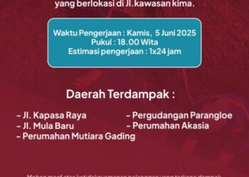 Pipa 300 mm di Kawasan KIMA Bocor, PDAM Makassar Gercep Lakukan Perbaikan