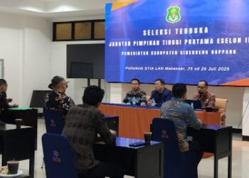 13 Peserta Seleksi JPT Pemkab Sidrap Ikuti Tahapan Penulisan Makalah, Wawancara, dan Rekam Jejak