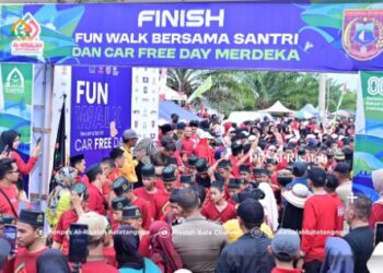 1 Dekade al-Risalah Batetangnga Pecahkan Rekor, Fun Walk Diikuti Puluhan Ribu Peserta