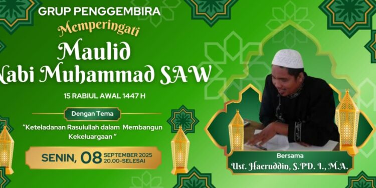 Maulid Nabi ala Warga D’Nailah Kota Parepare, Momentum Perdalam Kecintaan kepada Rasulullah