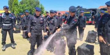 Brimob Polda Sulsel Kawal Ketat Laga PSM Makassar vs Persija Jakarta di Parepare