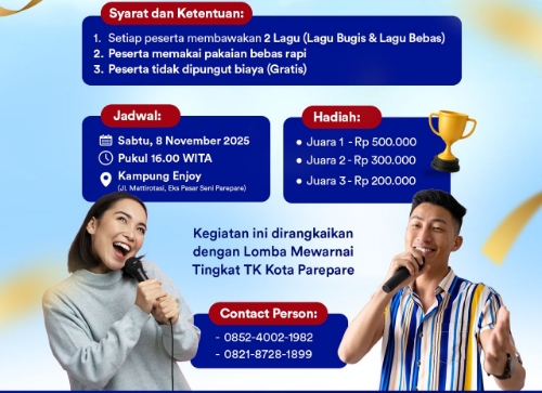 Pemkot Parepare Hidupkan Eks Pasar Seni, Lewat Even Kampung Enjoy