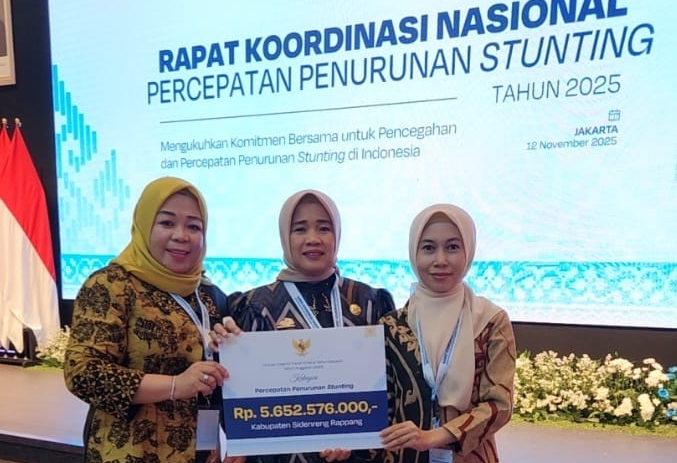Sidrap Terima DIF 2025 Rp.5 Miliar atas Kinerja Penurunan Stunting