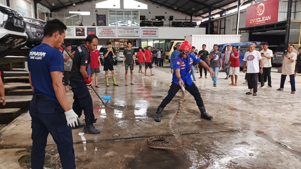 Bikin Heboh, Ular Piton 3,5 Meter Sembunyi di Kap Mobil Bikin Heboh, Ular Piton 3,5 Meter Sembunyi di Kap Mobil