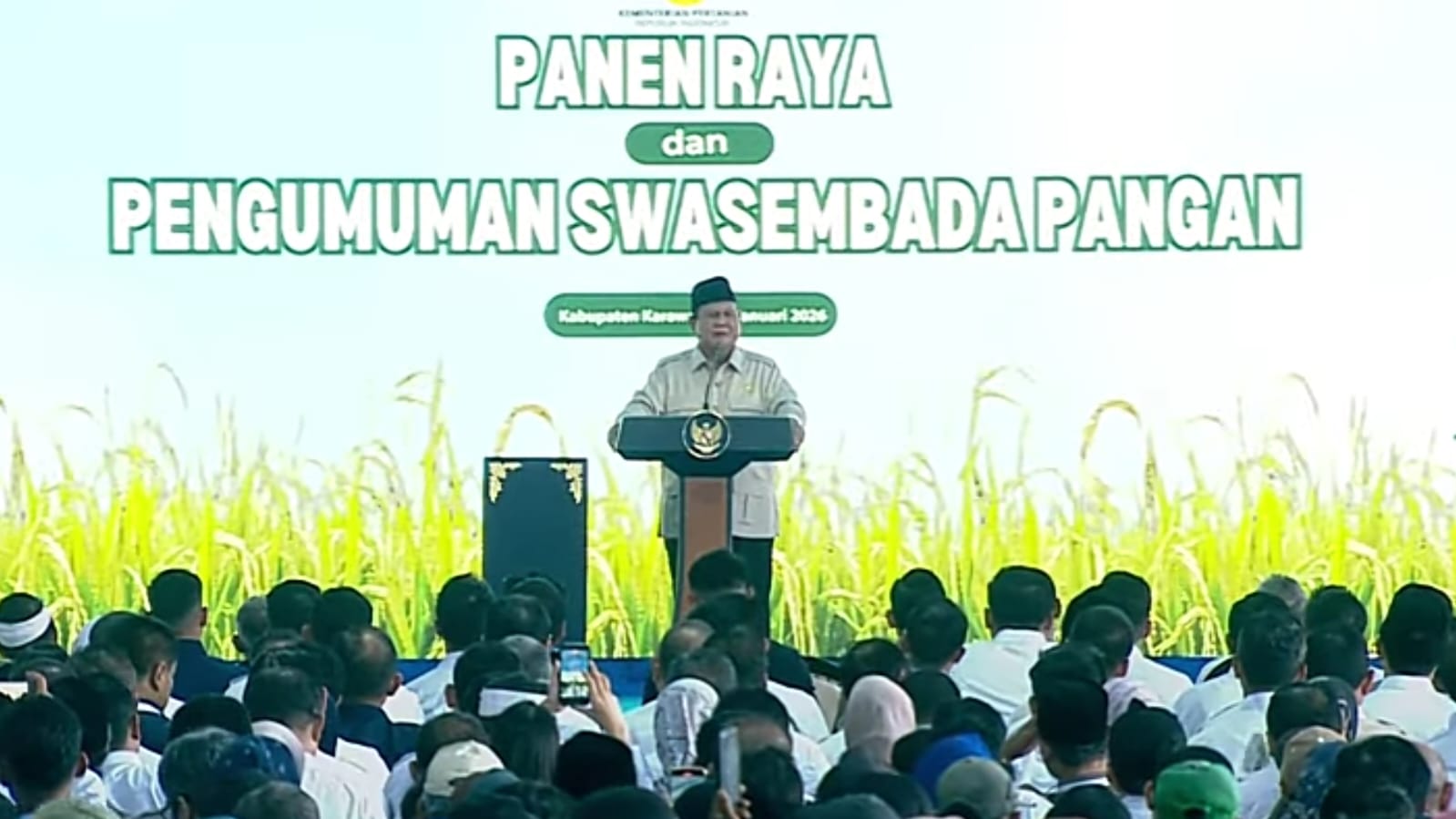 Presiden Prabowo Umumkan RI Swasembada Pangan, Ulang Kejayaan Era 1984