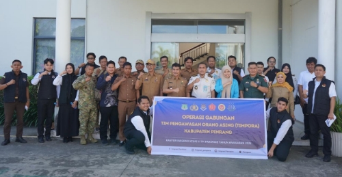 TIMPORA Pinrang Gelar Operasi Gabungan di PT Biota Laut Ganggang