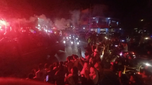 Sambut Ramadhan, Puluhan Truk Musik Patrol Guncang Kota Pinrang