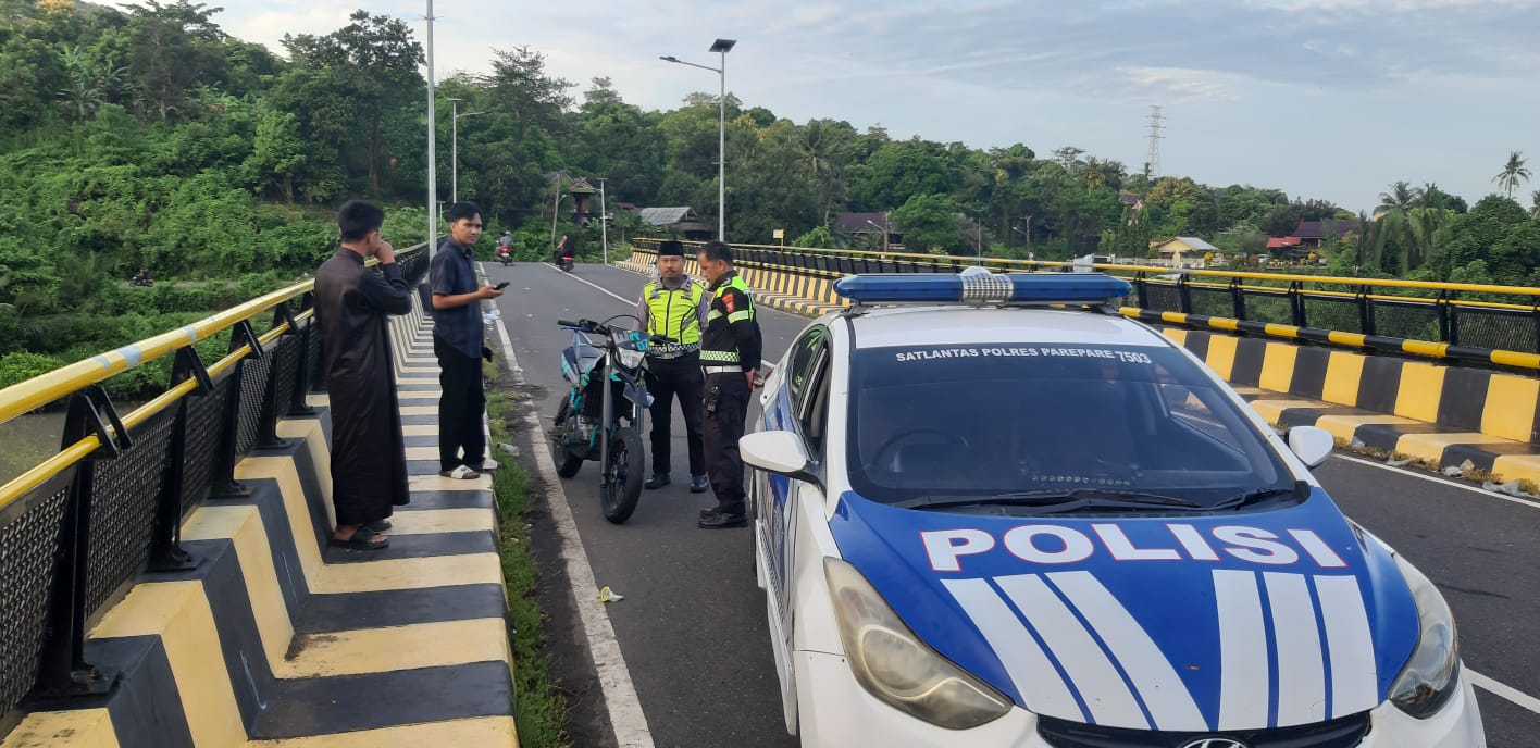 Polisi Sita Empat Motor Saat Patroli Anti-Balap Liar di Parepare
